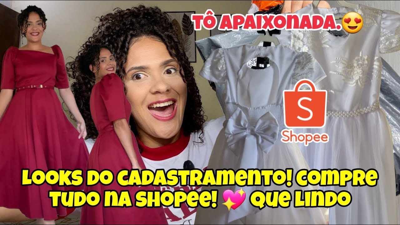 MOSTRANDO NOSSOS LOOKS DE CASAMENTO! Comprei tudo na Shopee. HELOÍSA VAI SER A FLORISTA. 🌸❤️✨🍃