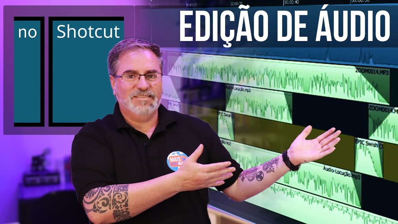 EDIÇÃO de ÁUDIO no SHOTCUT | Maisvideomundo #53