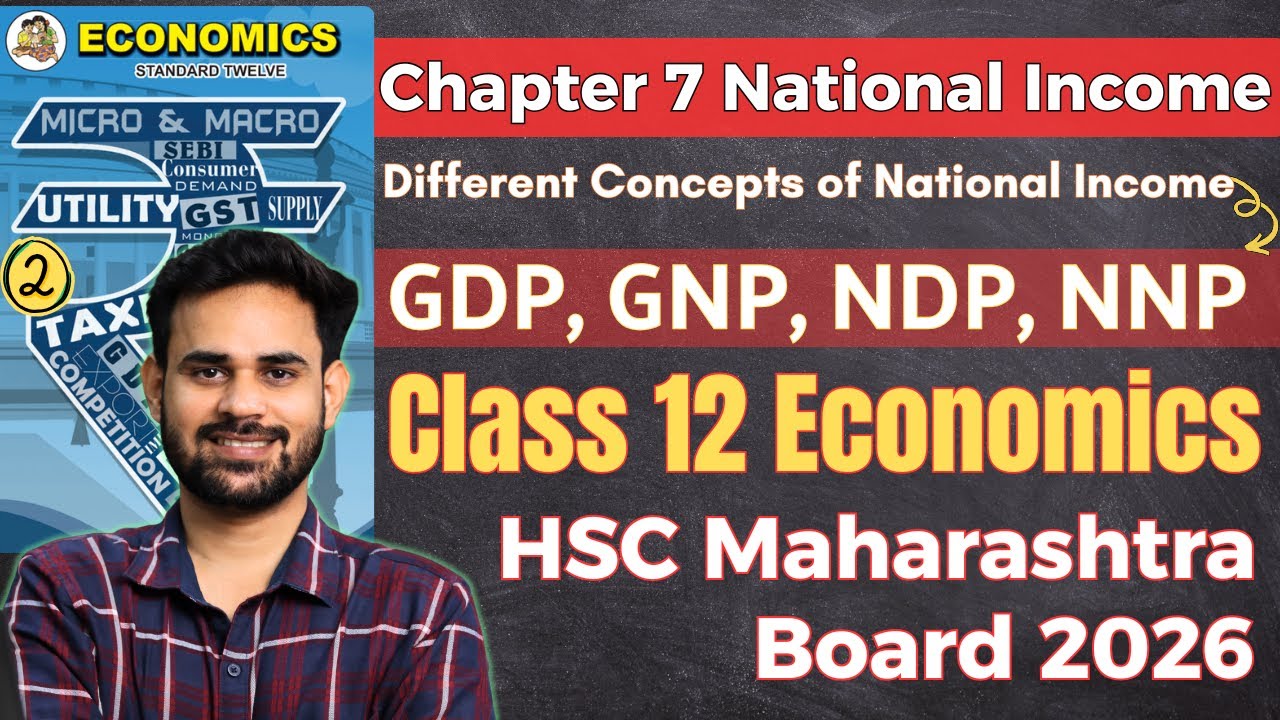 Different Concepts of National Income - GDP, GNP | Class 12 Economics | HSC Maharashtra Board 2025