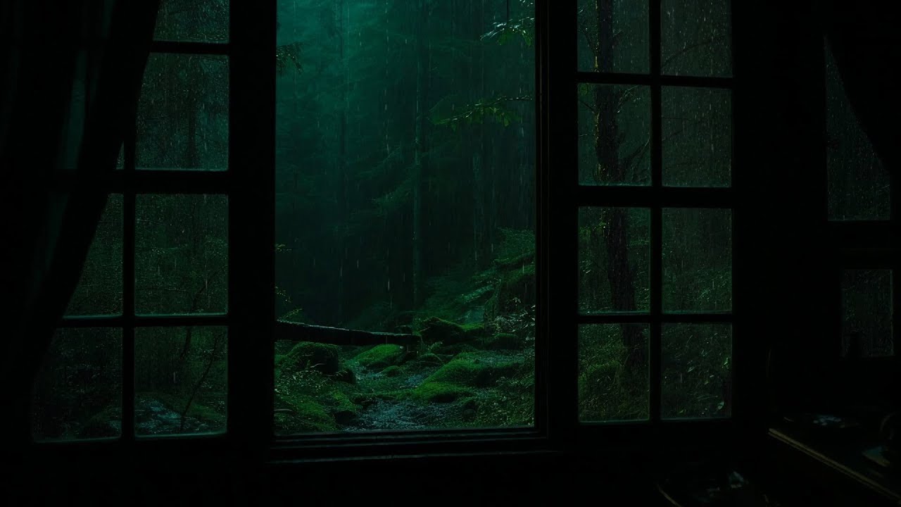 Sleep with Soft Rain Drops & Thunder - Rain on Window | Relaxing Sounds for Sleep, Insomnia, Study
