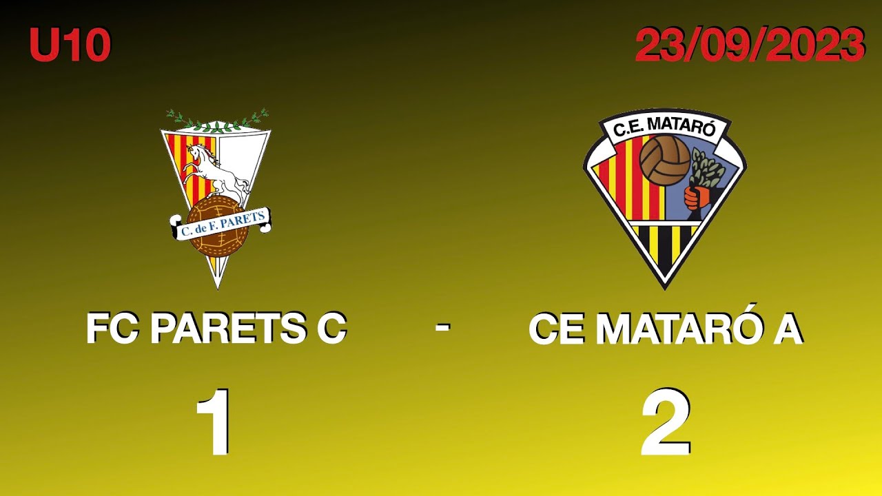 [U10] CF Parets C 1 - 2 CE Mataró A