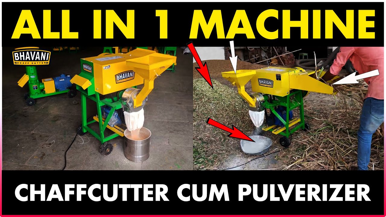 Chaff cutter Machine with Pulverizer and Atta Chakki Maker Machine | JB 700+ | All in one Machine..!