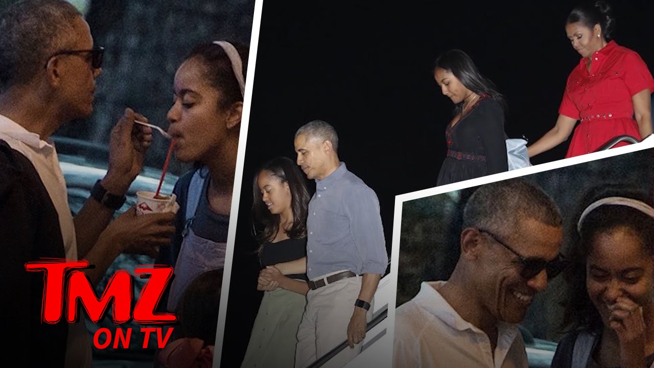 Obama and Malia Share Shaved Ice on Family Vacation | TMZ TV