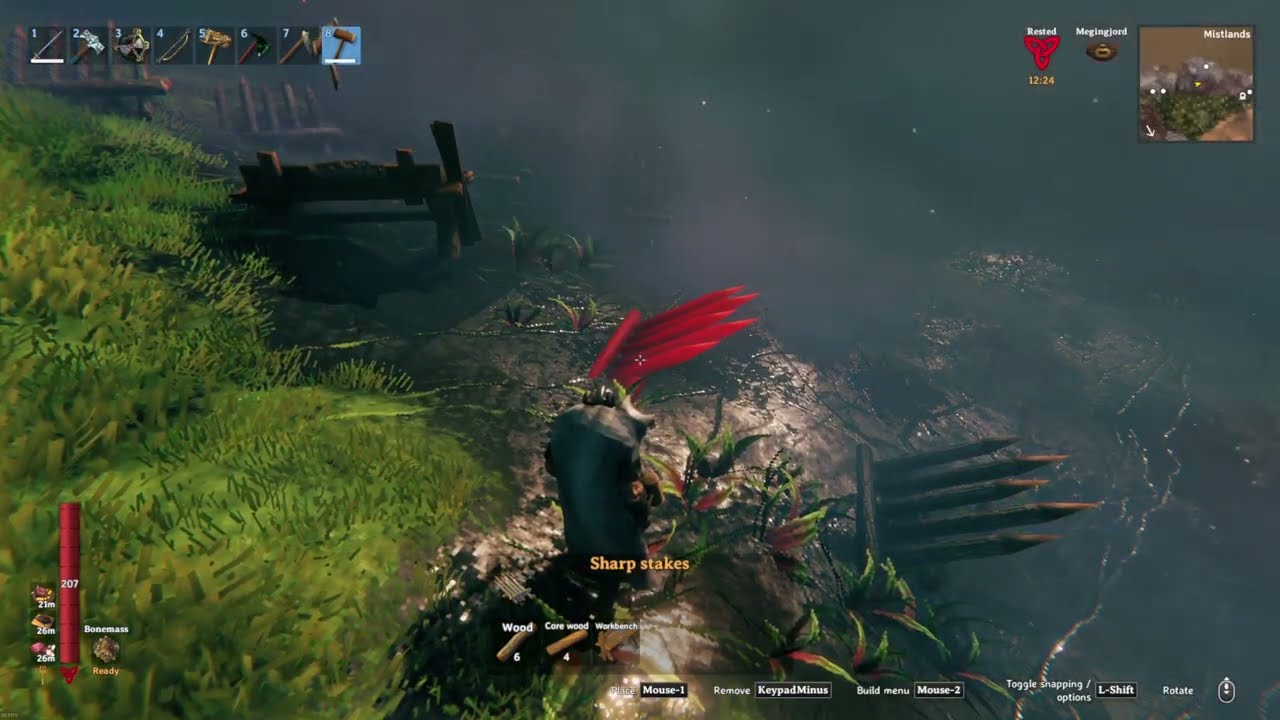 Relaxing Valheim - building a mist hare 