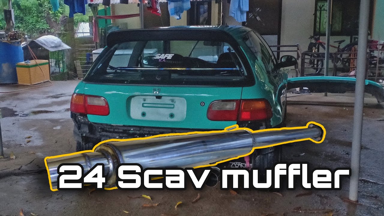 Scav Muffler Honda EG hatch