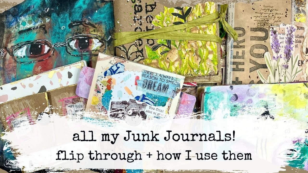 Junk Journal Flip Through 📖 | How I Use Them as Art Journals + Creative Inspiration!