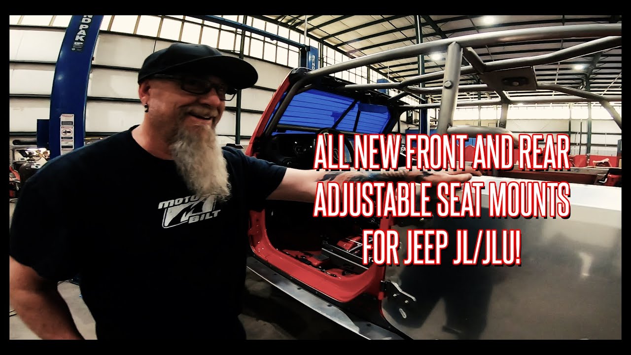 ALL NEW! Motobilt Adjustable front and rear seat mounts for Jeep JL/JLU!