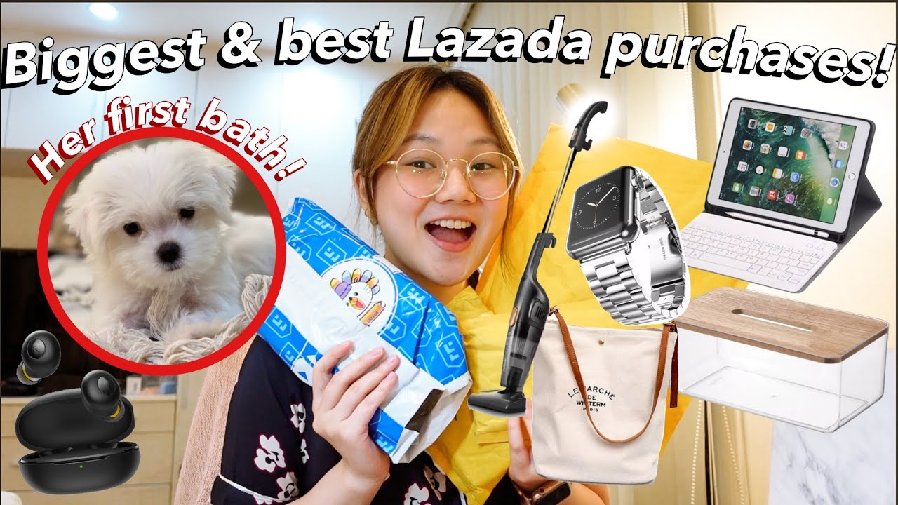 HER FIRST BATH 🐶 + SULIT LAZADA RECOS FOR 11.11! | ASHLEY SANDRINE