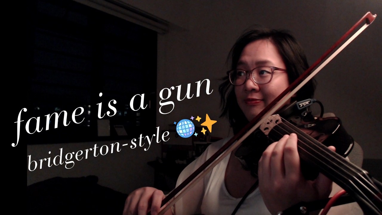 fame is a gun violin cover 🎻✨ (addison rae bridgerton-style)