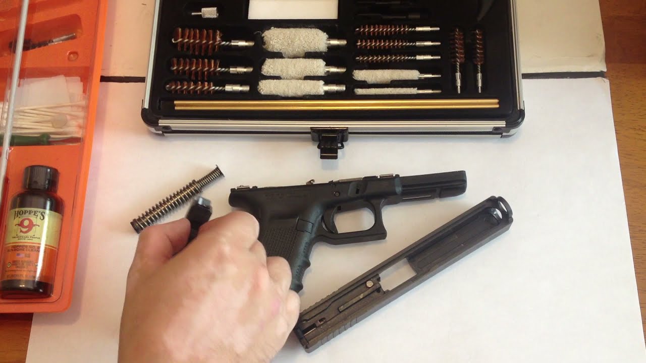 Glock 22 Gen 4 Pistol Disassembly and Cleaning Guide (Quick Field Strip)