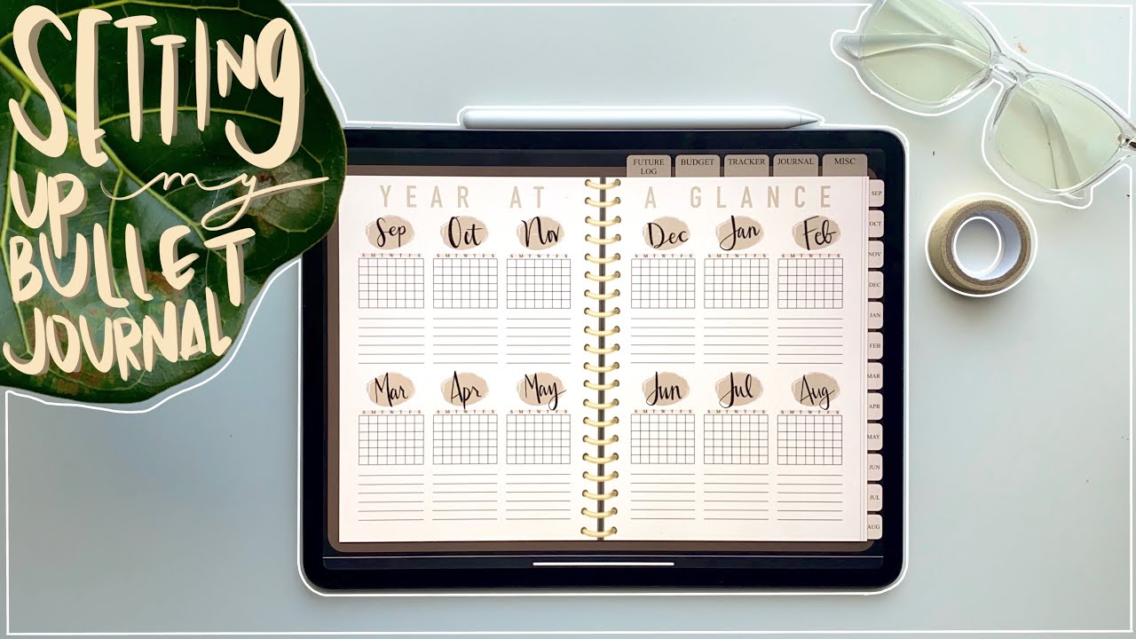 Настройка моего Bullet Journal на GoodNotes