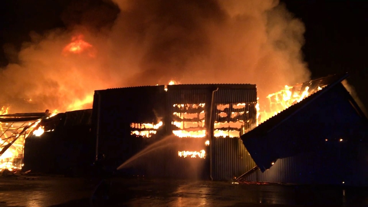 Brand i Juelsminde Erhvervspark