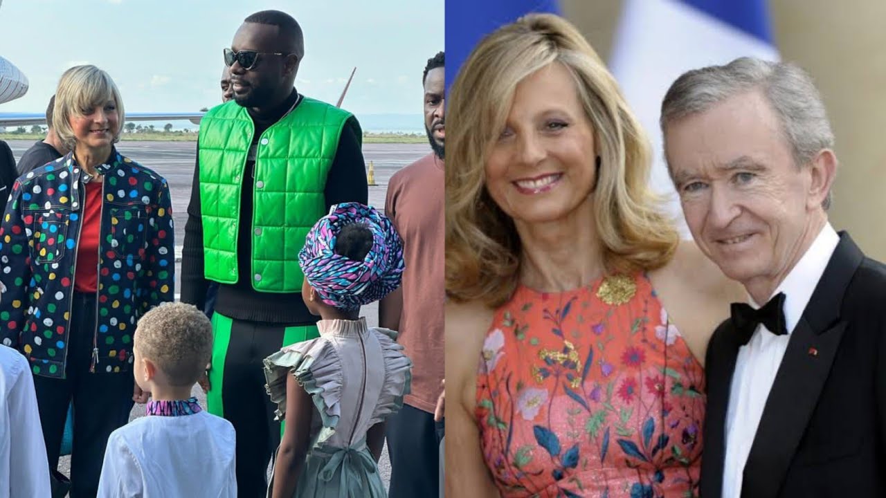 GIMS à kinshasa en compagnies de Hélène Mercier-Arnault la Femme de Bernard Arnault le patron LVMH