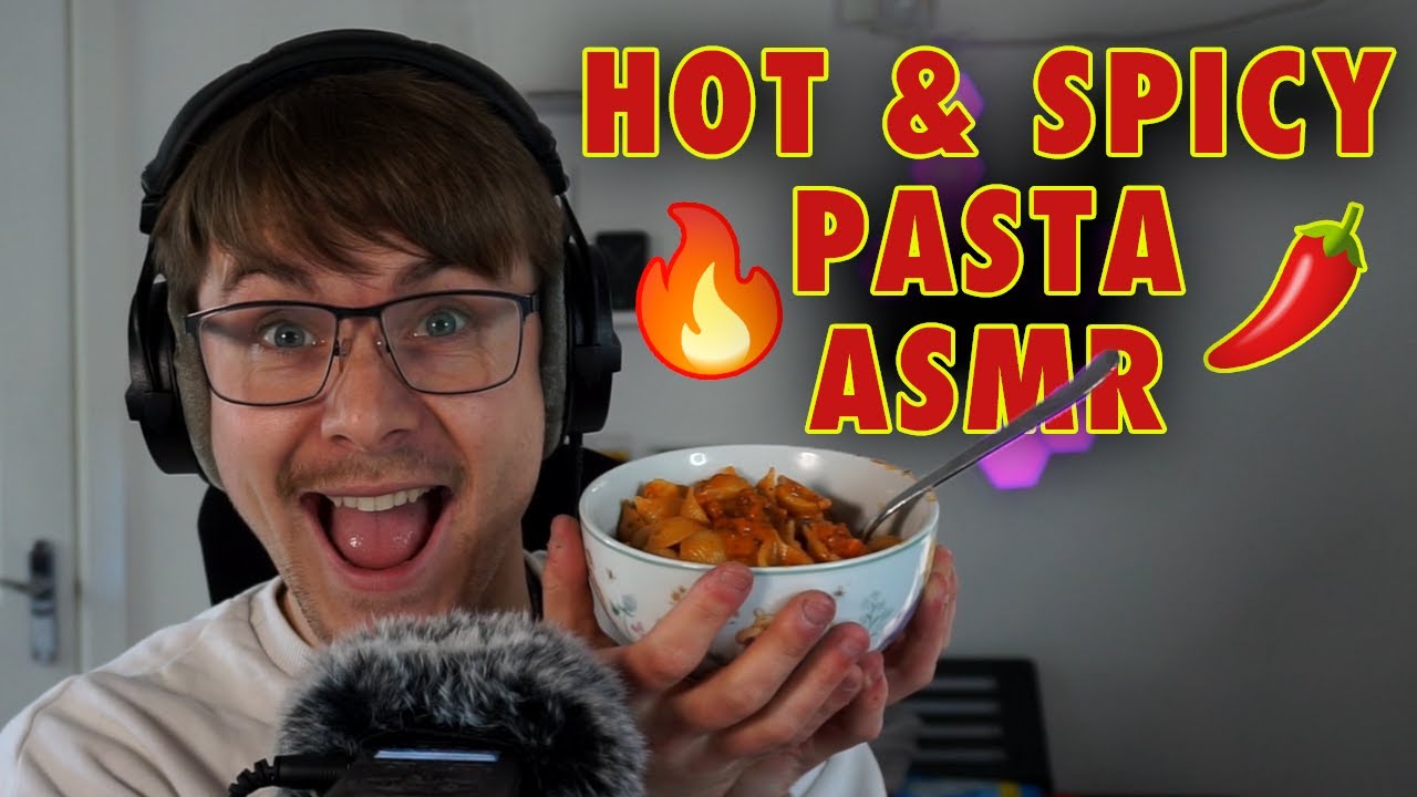 ASMR Eating | Stupidly Hot Chilli Pasta!