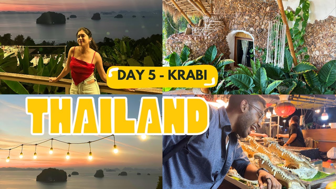 Day 5 in Thailand | Krabi | KhaoThong Hill | Krabi Town Night Market
