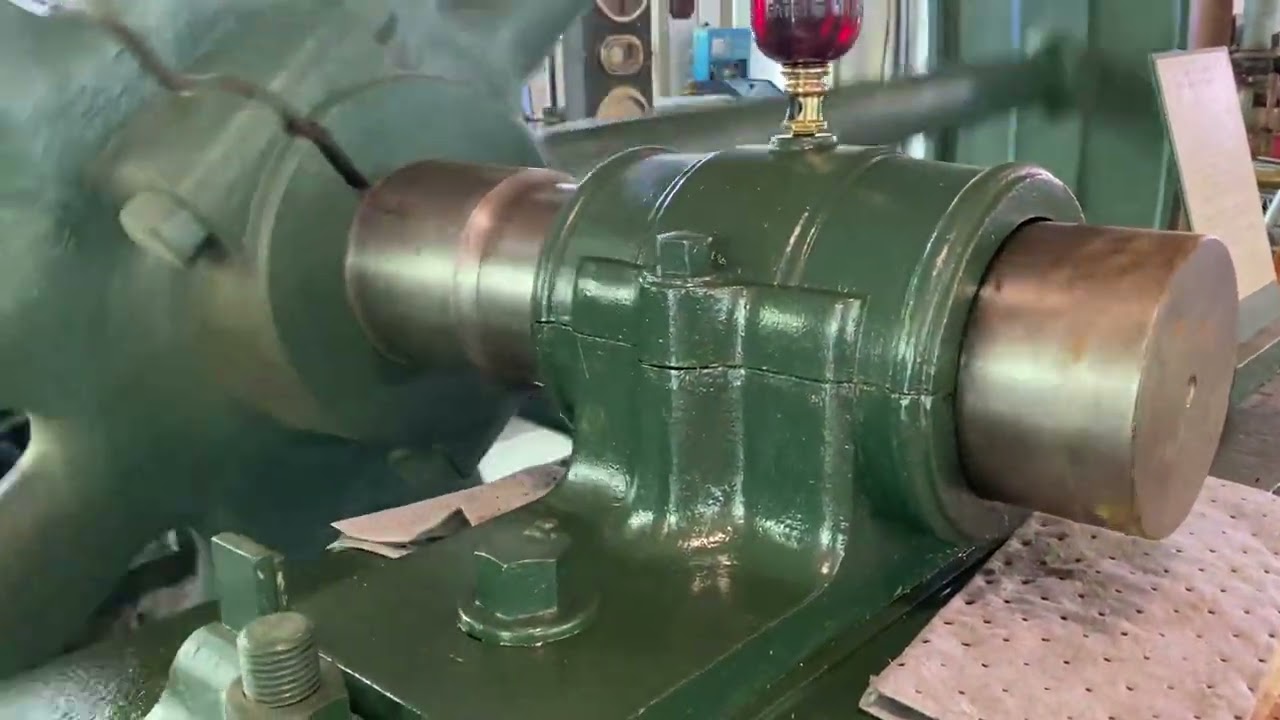 Huge flywheel steam engine