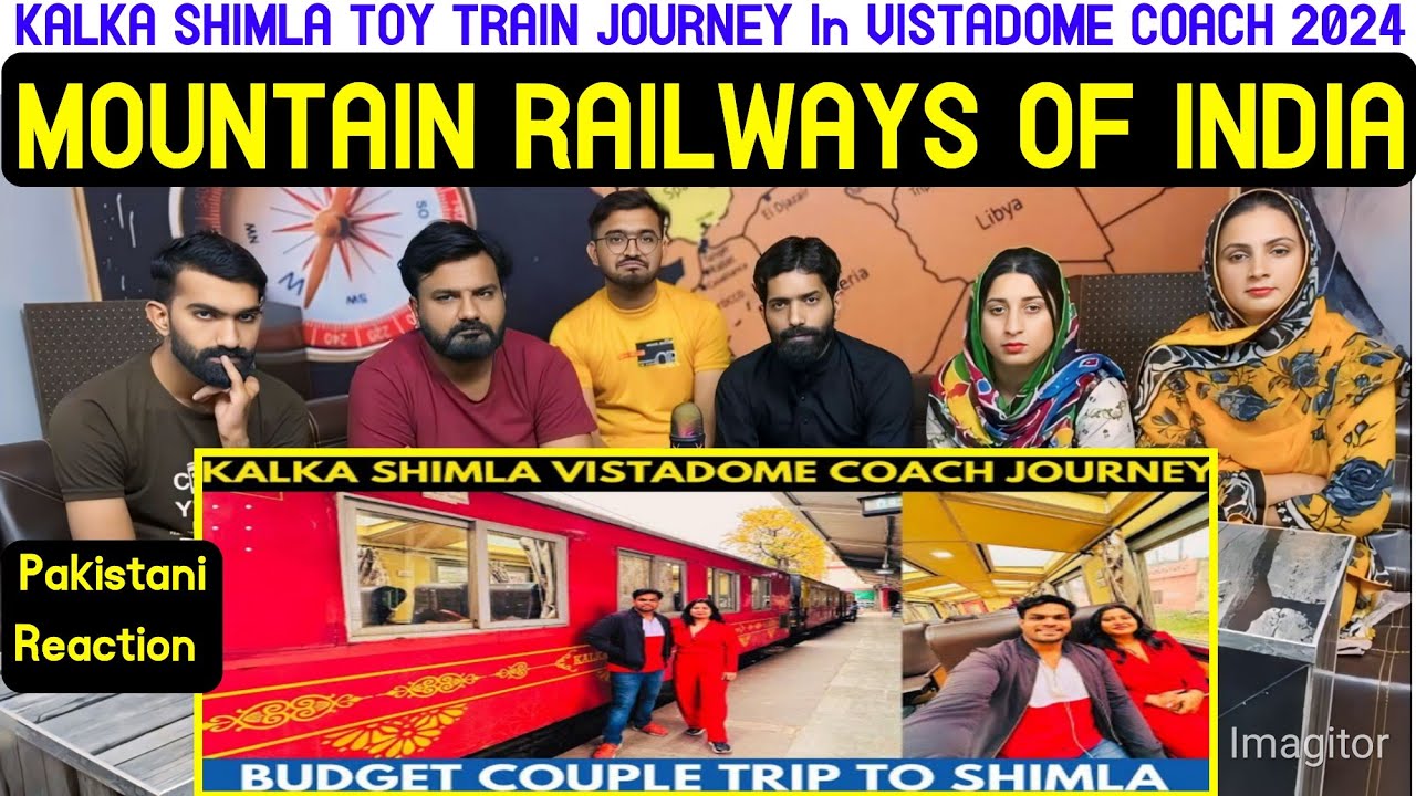 Reaction on KALKA SHIMLA TOY TRAIN JOURNEY in VISTADOME COACH 2024 | MOUNTAIN RAILWAYS OF INDIA.