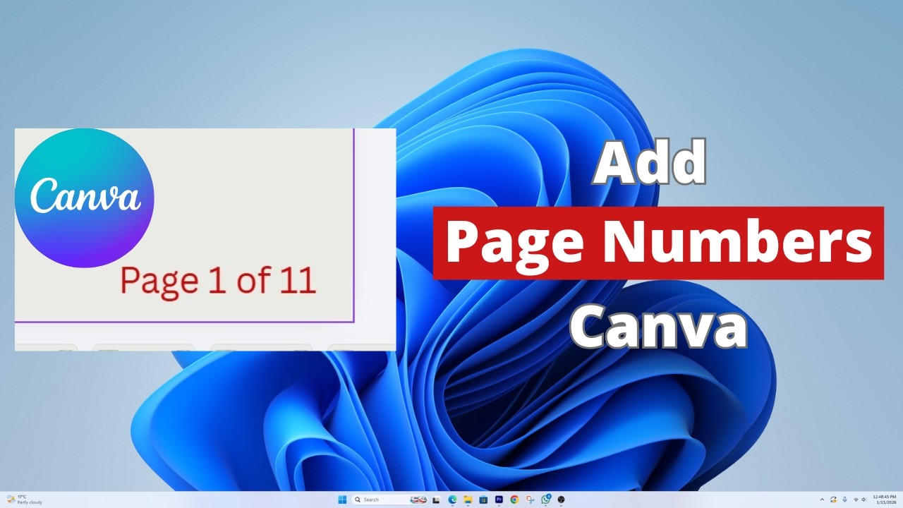 How to Automatically Add Page Numbers in Canva