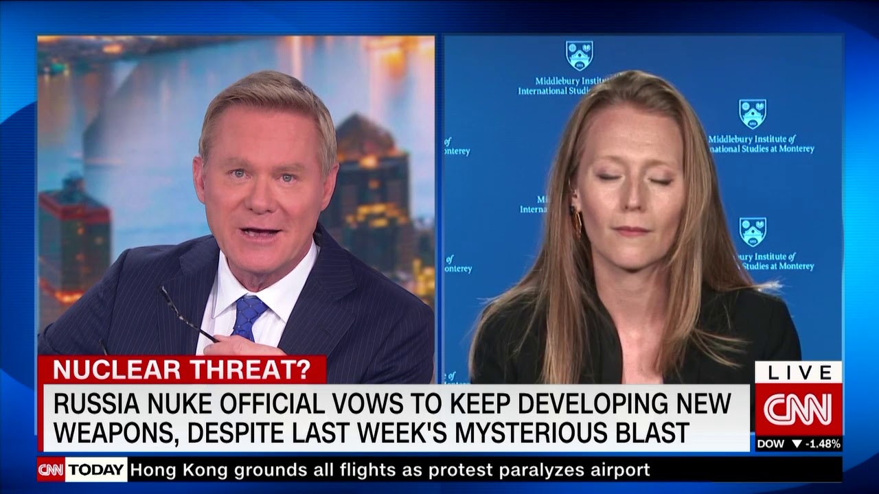 Sarah Bidgood CNNi Russia Nuclear CNN Today, 2019 08 12
