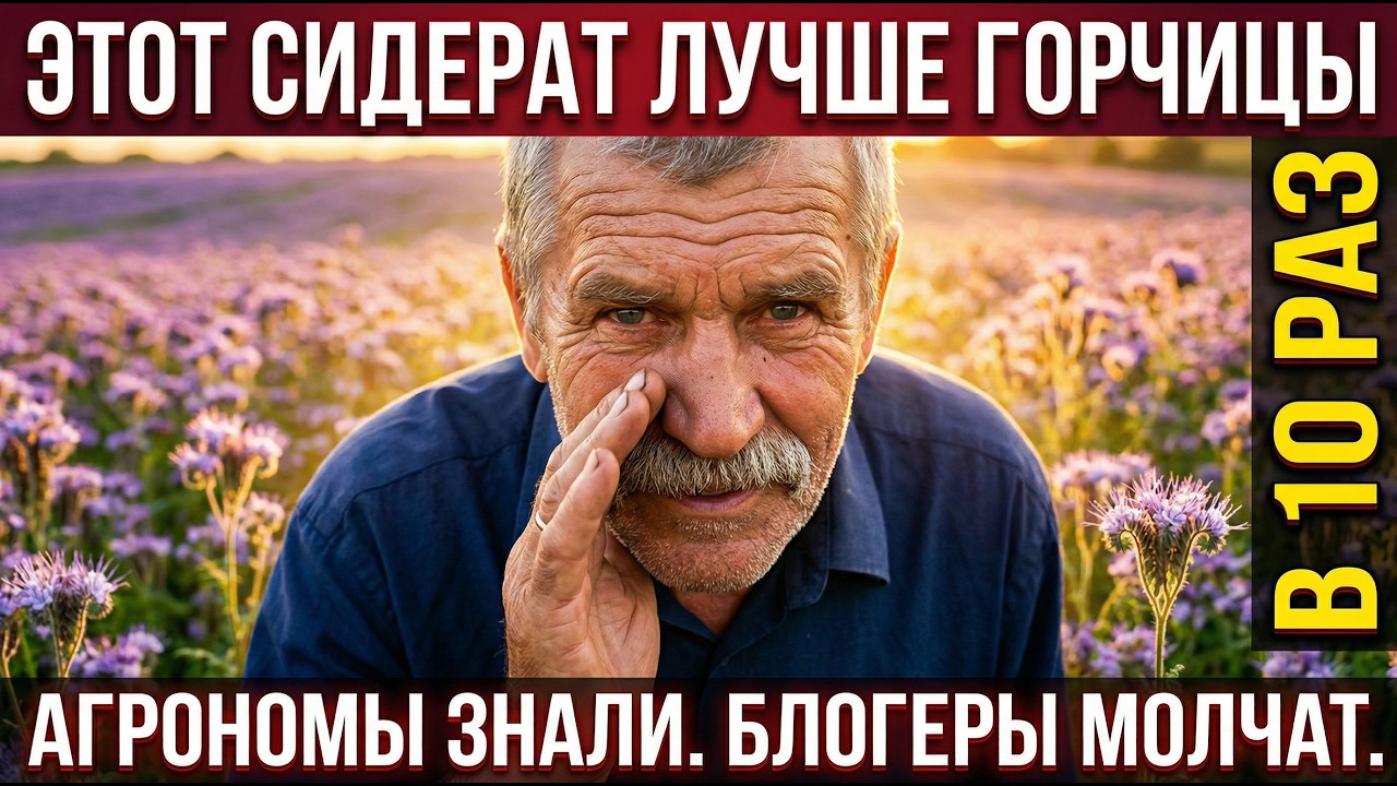 ВСЕ СИДЕРАТЫ ХОРОШИ. НО ЭТОТ &mdash; ВНЕ КОНКУРЕНЦИИ. Вот что происходит с землёй после одного сезона