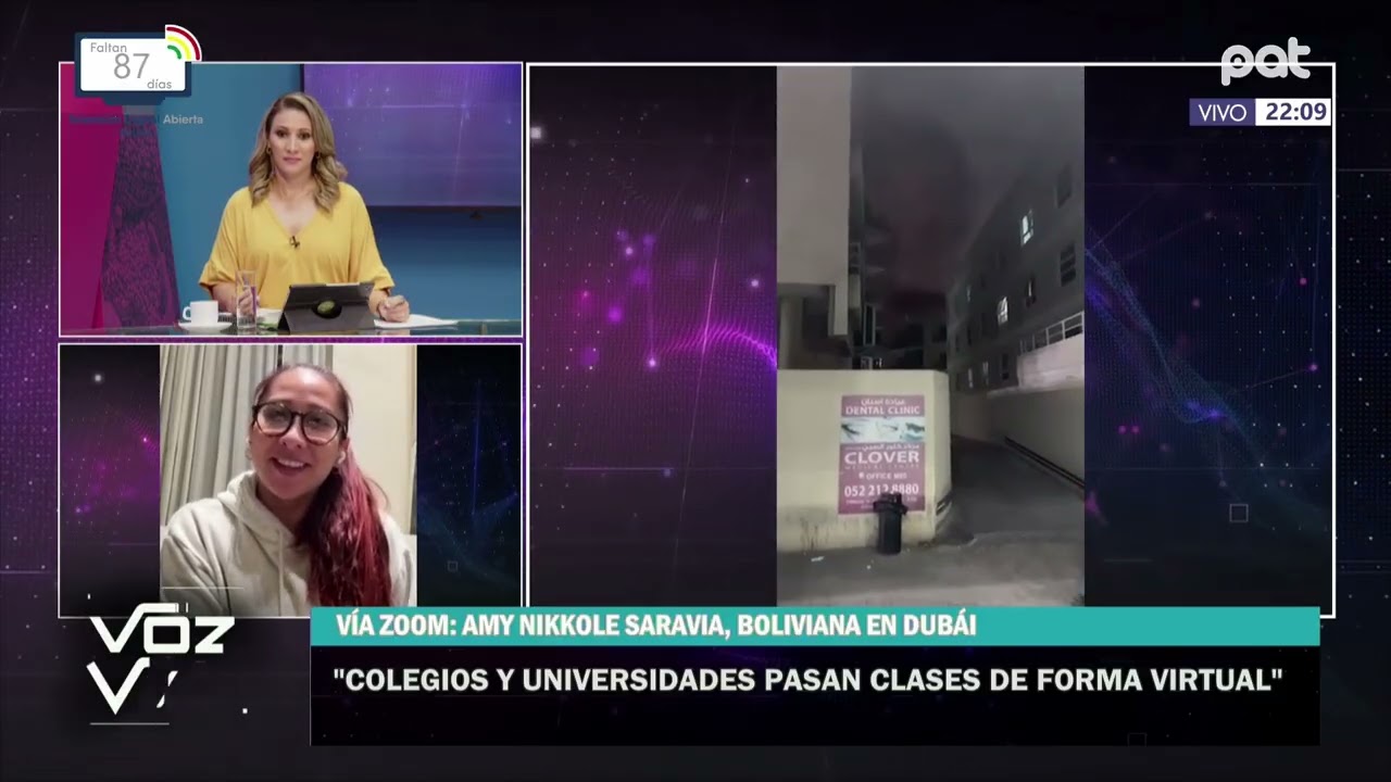 Una boliviana que vive en Dubái cuenta cómo se vive la tensión tras los ataques en Medio Oriente