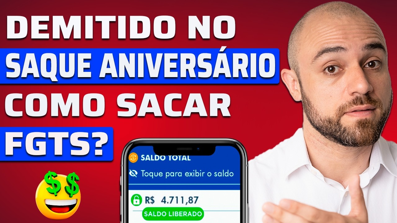😰Fui DEMITIDO no SAQUE ANIVERSÁRIO, Como Sacar o FGTS?