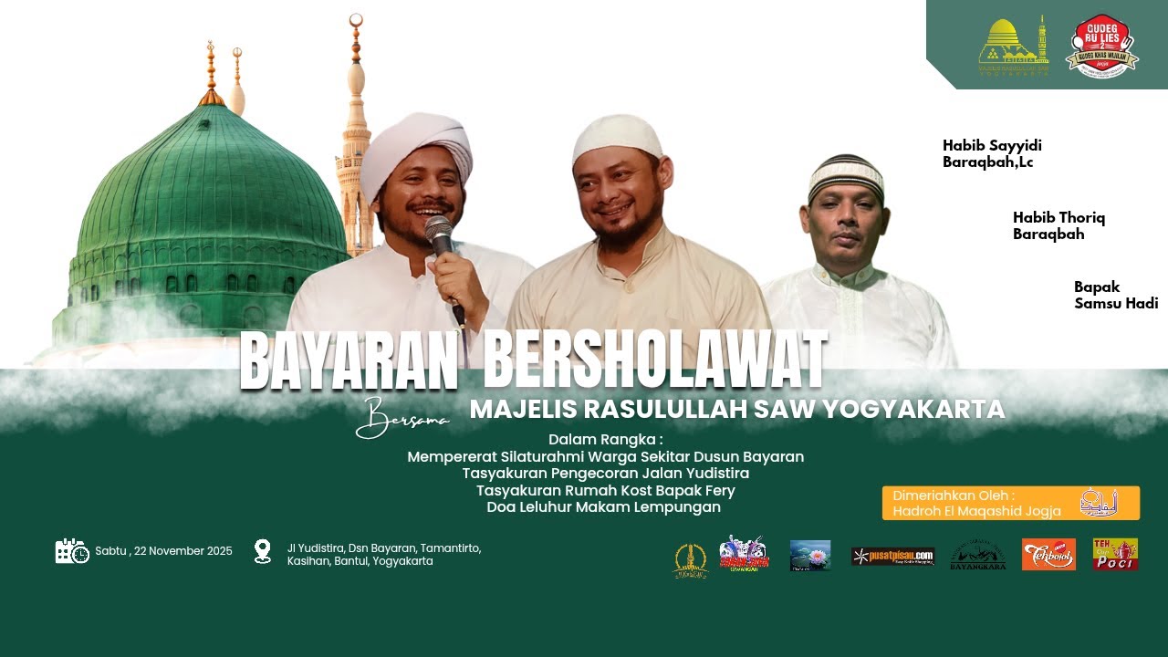 Bayaran Bersholawat  - Majelis Rasulullah SAW Yogyakarta