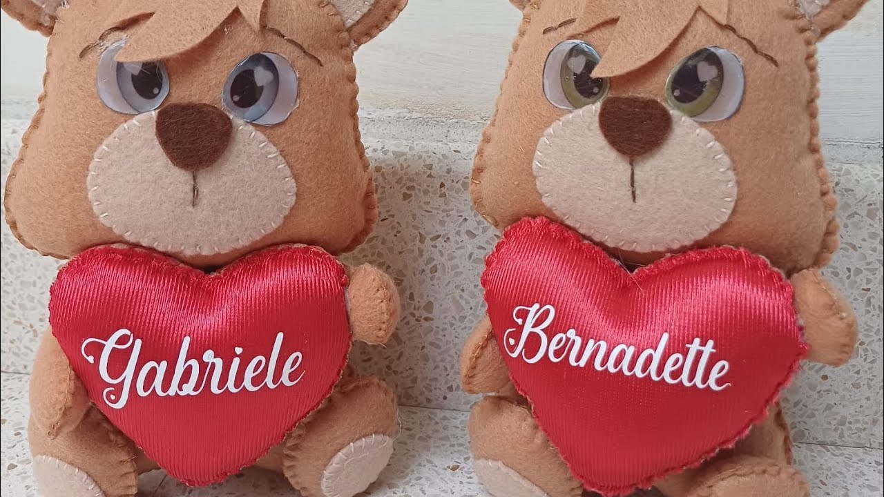 San Valentino  orsetti innamorati  fai da te