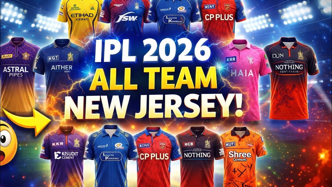 IPL 2026 New Jerseys of All Teams 👕| Full Reveal | Best Jersey कौन सी? |#ipl #cricket #rcb #csk #kkr