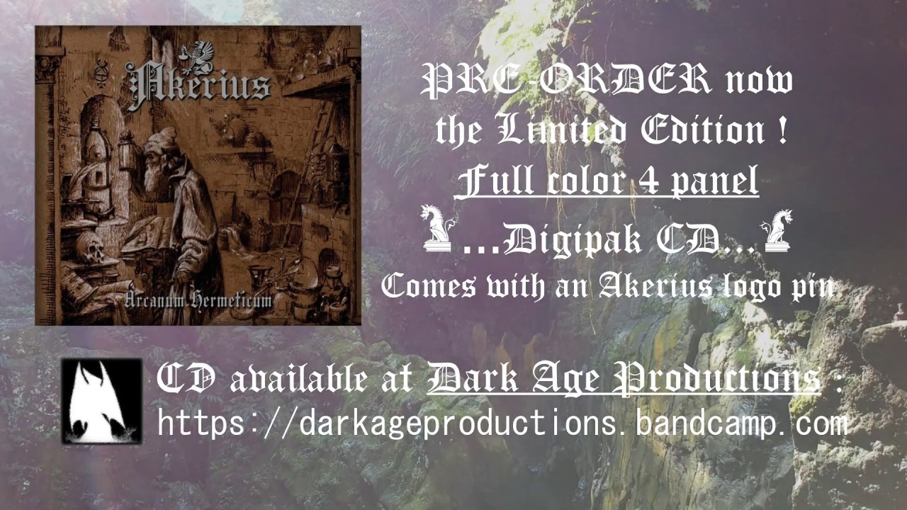 Akerius - Arcanum Hermeticum CD digipack (Dark Age Productions)