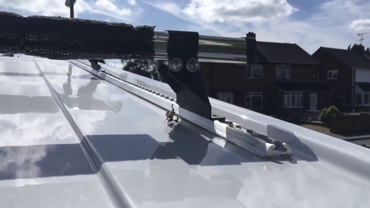 Unwin rails for pop-top roof rails on camper (Austops roof)
