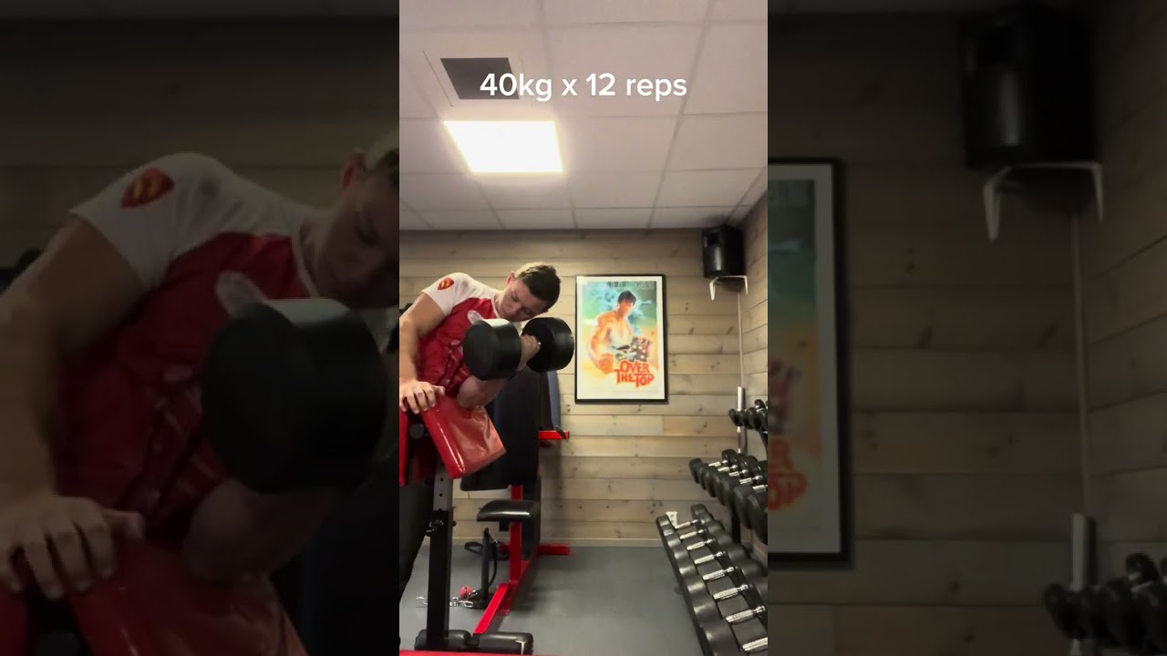 Johannes Hartman-Thim kj&oslash;rer Preacher curl #h&aring;ndbak #norskyoutube #armwrestling