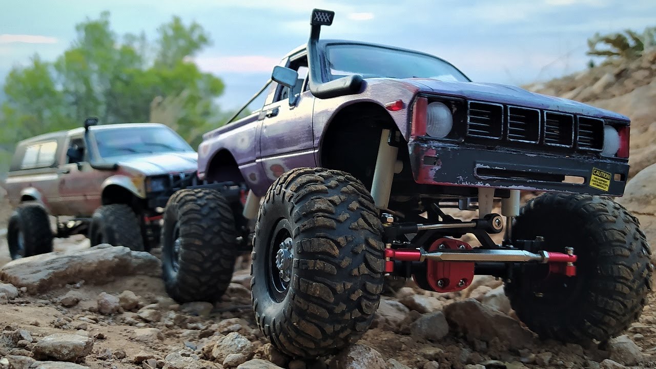 WPL C24 And C24-1 1/16 Scale : Steep Off Road Slow Rock Crawl On RES V3