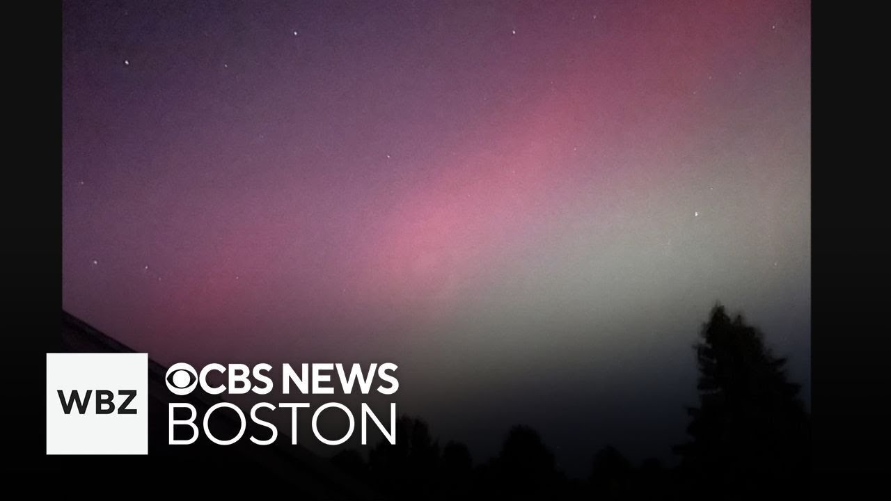 Aurora lights up skies over New England