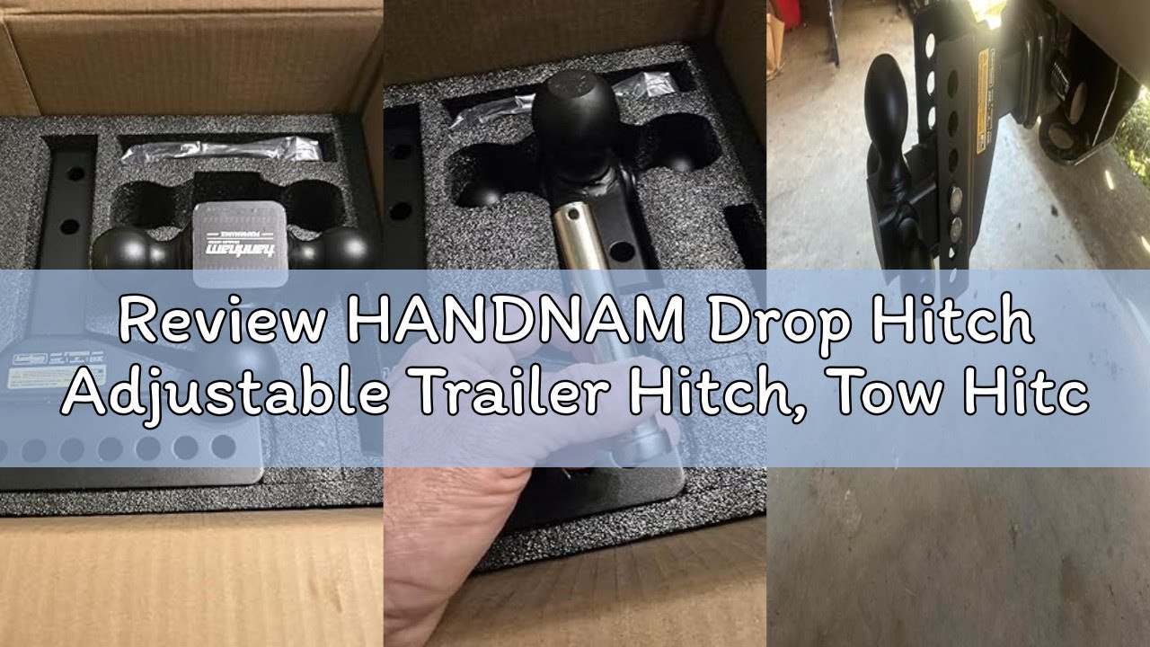 Review HANDNAM Drop Hitch Adjustable Trailer Hitch, Tow Hitch with 6-Inch Drop/Rise for Truck (16,50