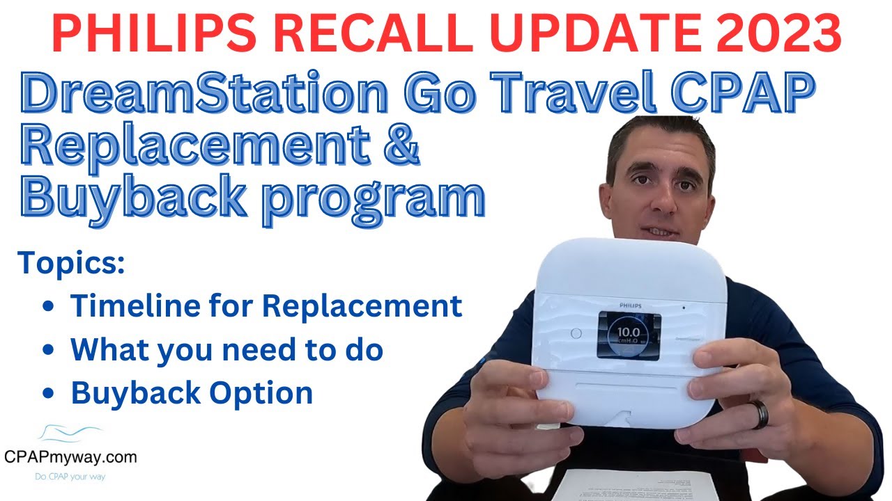Philips Recall Update 2023 DreamStation Go Travel CPAP