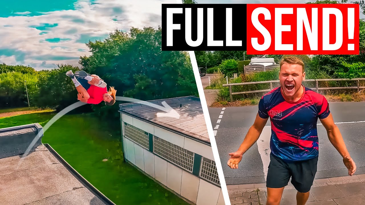 SALTO über UNMÖGLICHES Roofgap! & Double Kong FAILS! | Parkour in Essen