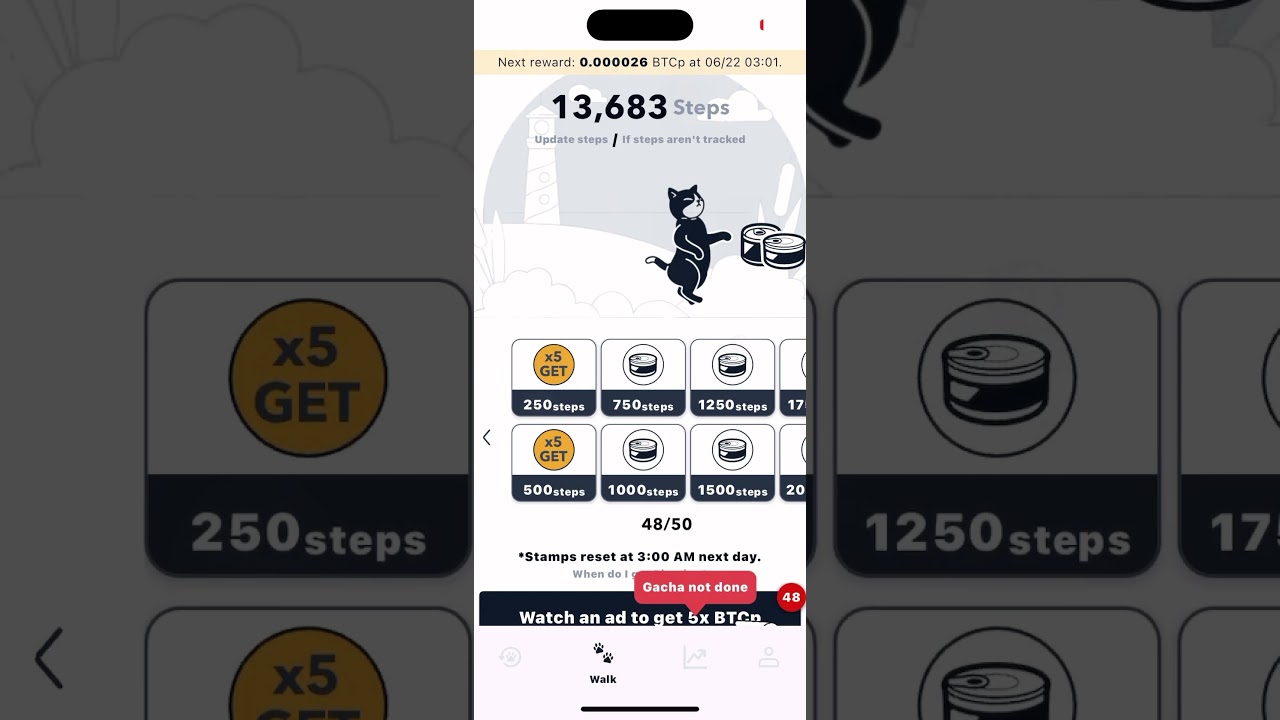 BitWalk crazy ads to watch in a day #BitWalk #walking #bitcoin