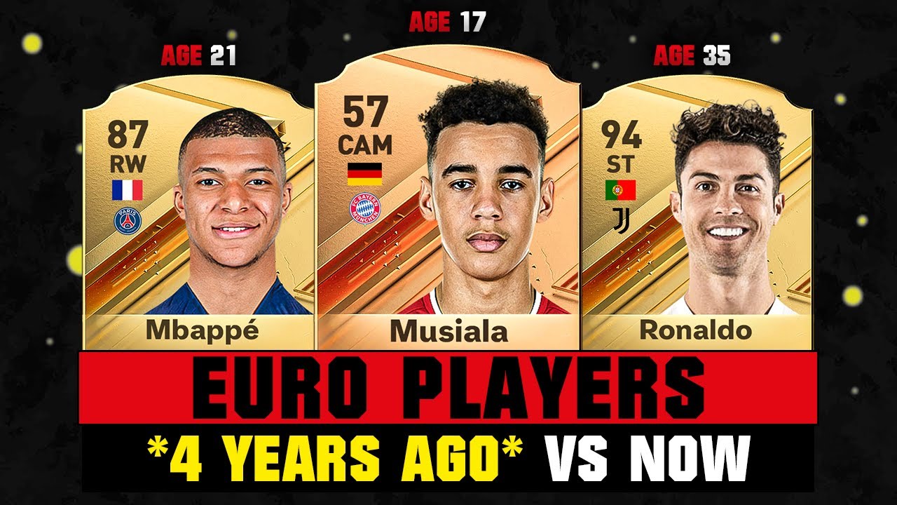 FIFA EURO Players 4 YEARS AGO! *2020 vs 2024* 🤯😱 ft. Musiala, Mbappe, Ronaldo…