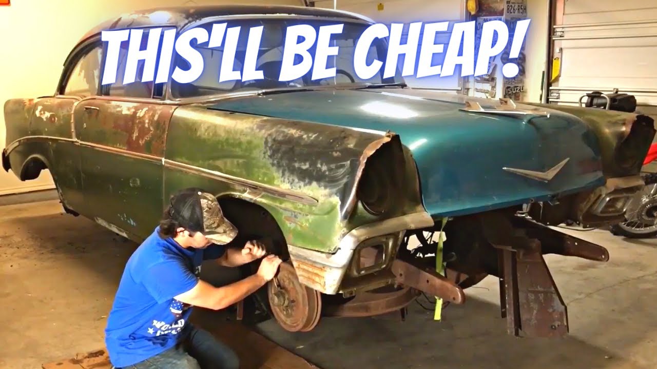 The ABANDONED Tri 5 Chevy Revival Begins! - Saving A Guy's High School Car!