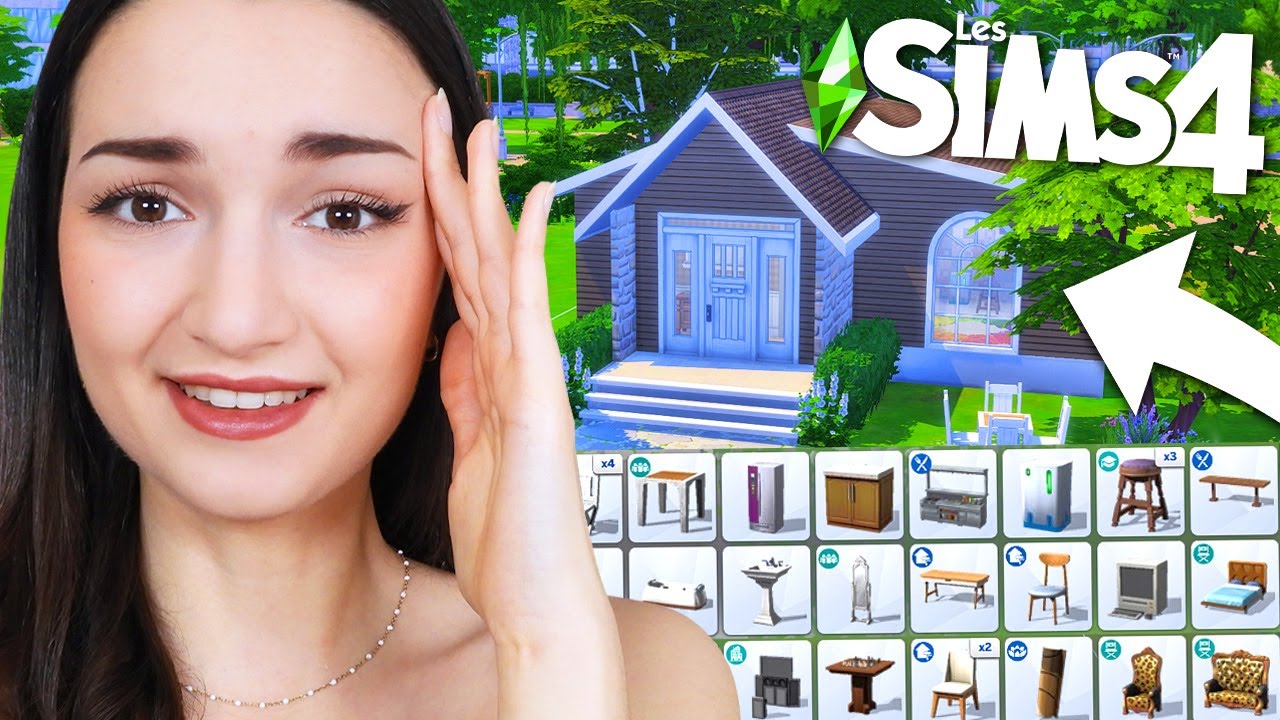 Ma simette a choisi toute seule ses meubles ! Je construis avec 😬 | Challenge Sims 4