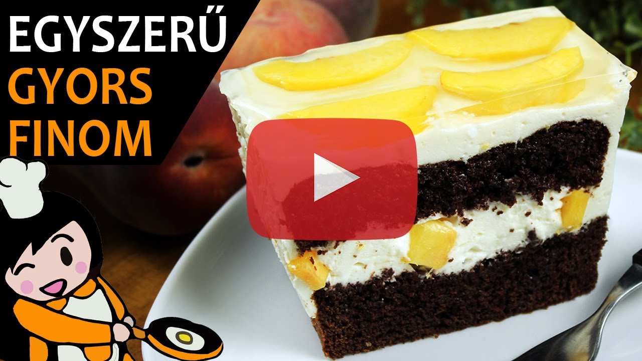 Mascarpon&eacute;s baracktorta - Recept Vide&oacute;k