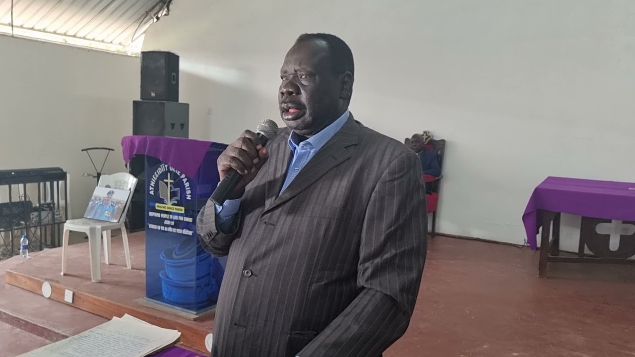 Gen Ajak Deng Biar ( Agutdau) speech during Late Mayom Deng Biar funeral in Nakuru 06/11/2021