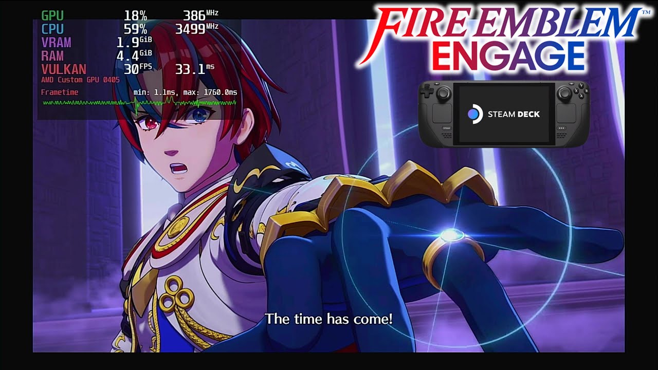 Fire Emblem Engage Steam Deck Performance Gameplay | Ryujinx 1.1.574