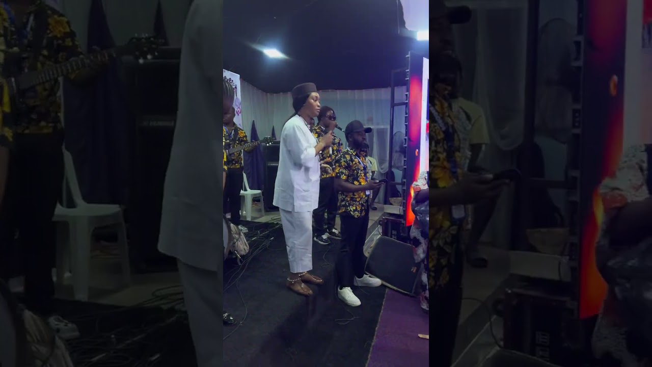 Princess meggy live performance at a burial ceremony.