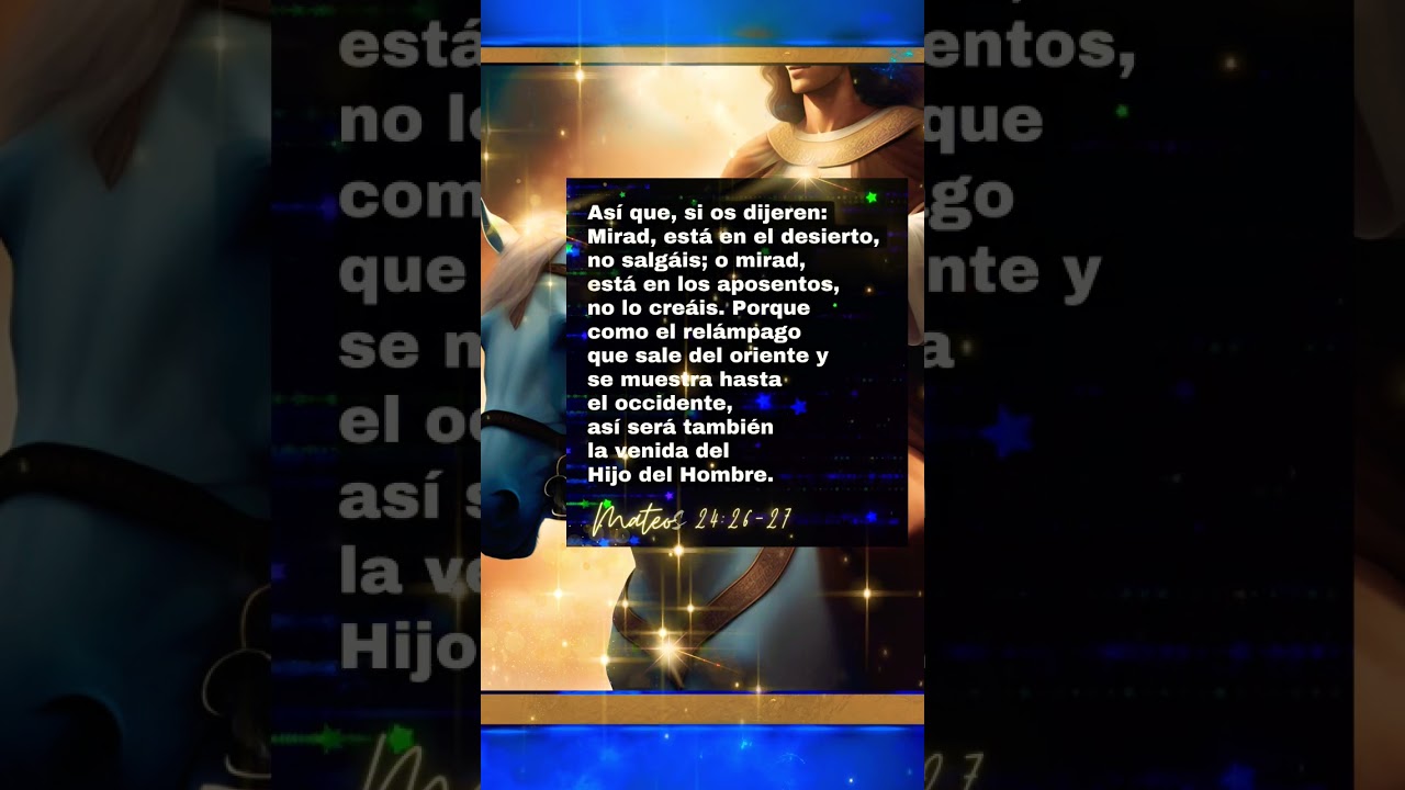 Porque Como el Rel&aacute;mpago Que Sale del Oriente-#mateos #reydereyes #jesucristo #jehov&aacute; #apocalipsis