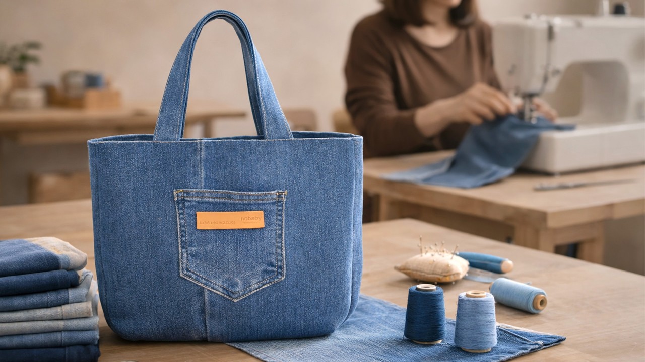 👖👜 Сделайте простую сумку из старых джинсов &ndash; креативная идея для вторичной переработки!