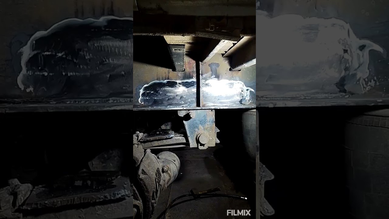 Schwarzmüller ремонт рамы. #полуприцеп #дальнобой #сварка #framerepair 