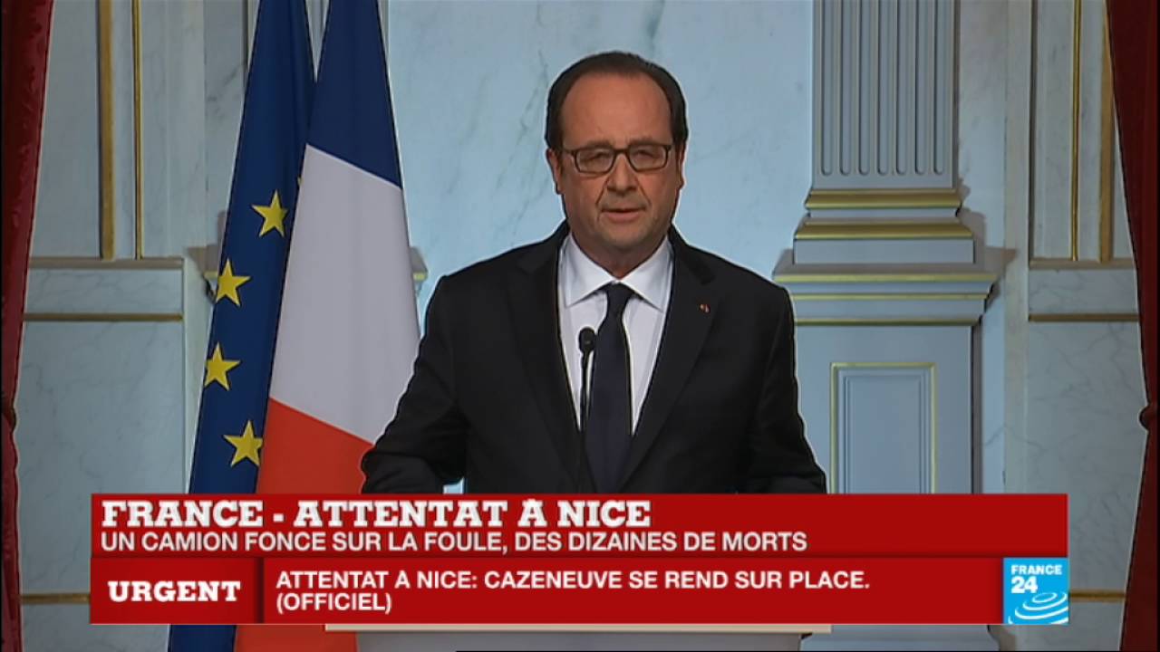 REPLAY - Intervention du président François Hollande après l'attentat terroriste à Nice