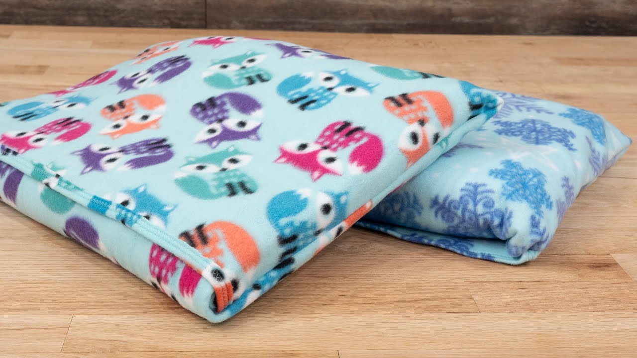 How to Sew a Fleece Quillow - Blanket + Pillow